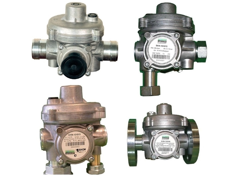 Regulátory tlaku plynu